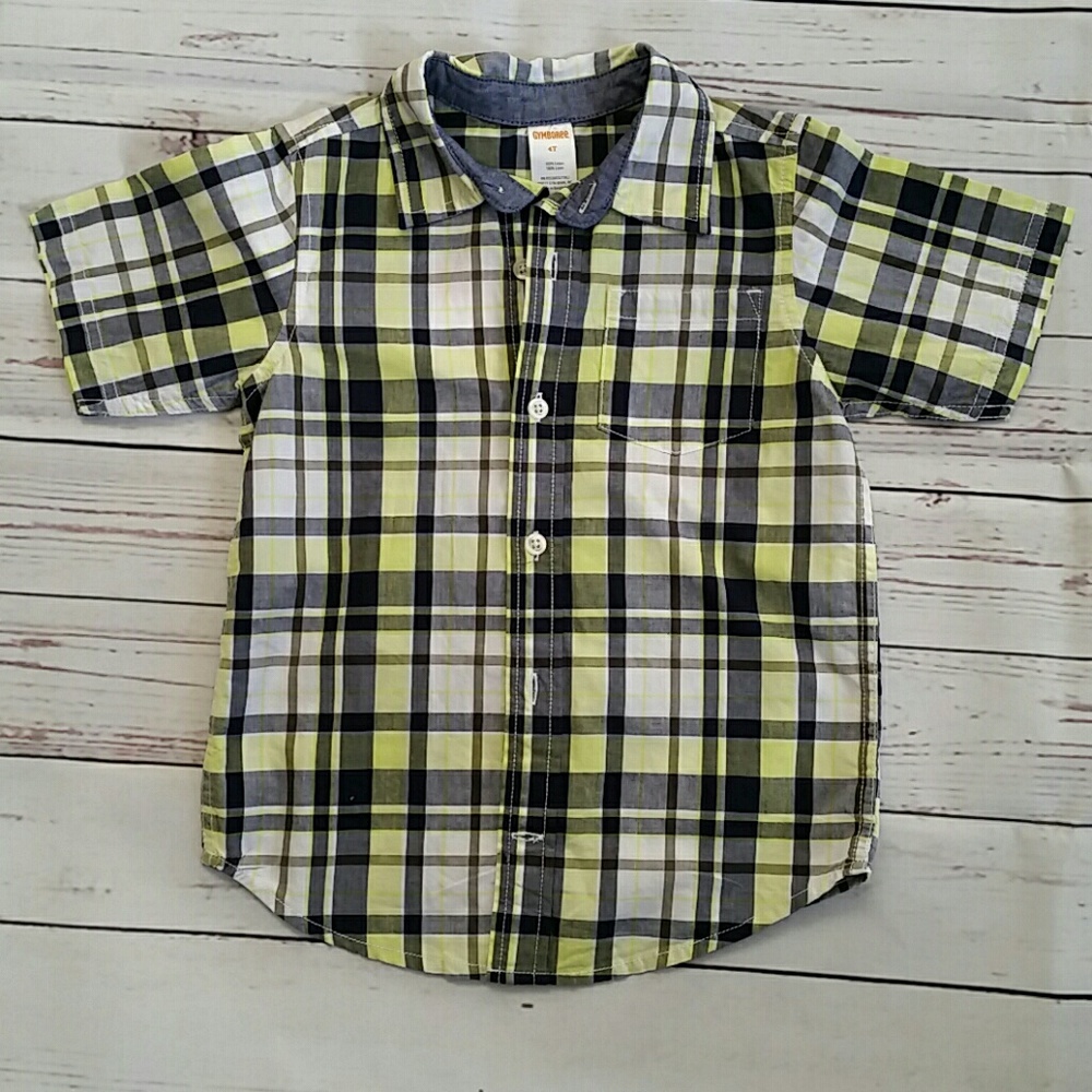 NWT Boy's Plaid Button Down